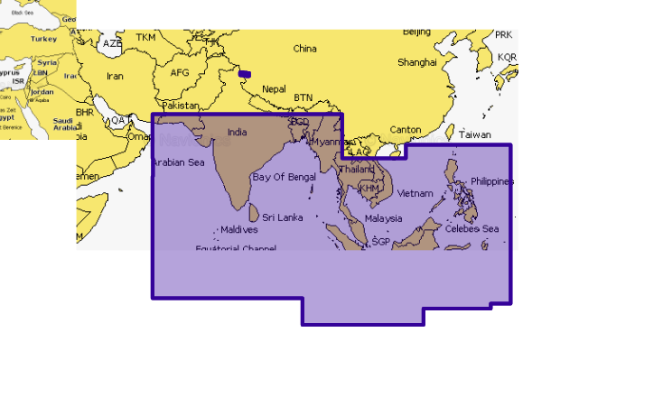 Navionics Plus 31XG Indian Ocean & South China Sea