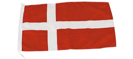 Gste flag Danmark 20x30 cm