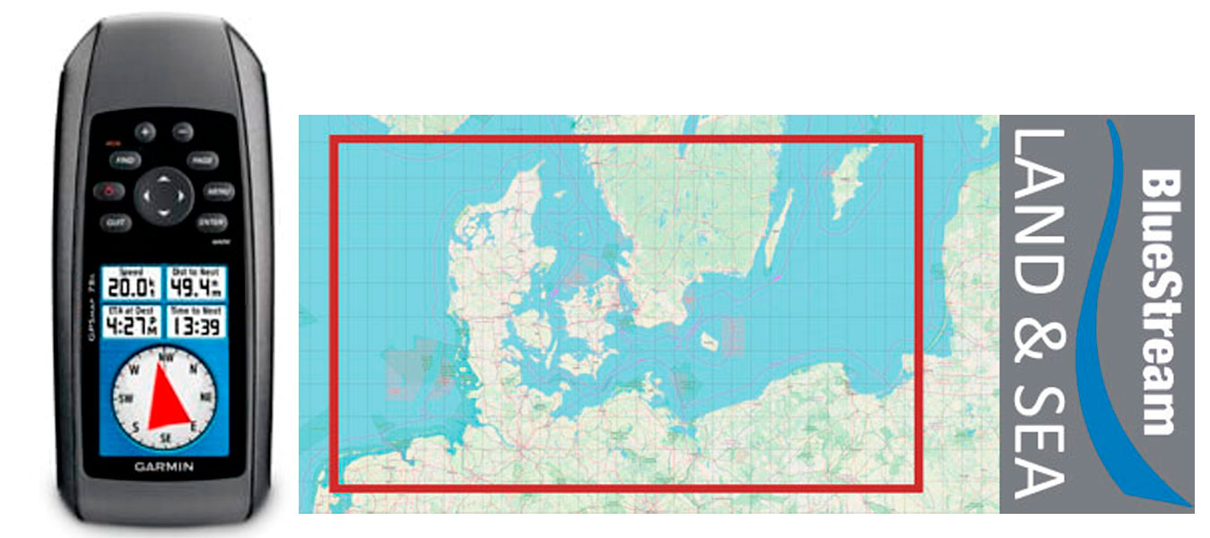 Garmin GPSmap 78s inkl. BlueStream Land and Sea