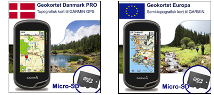 Geokortet Danmark Pro og Geokortet Europa