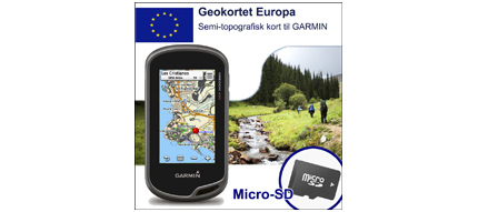 Geokortet Europa p Micro-sd