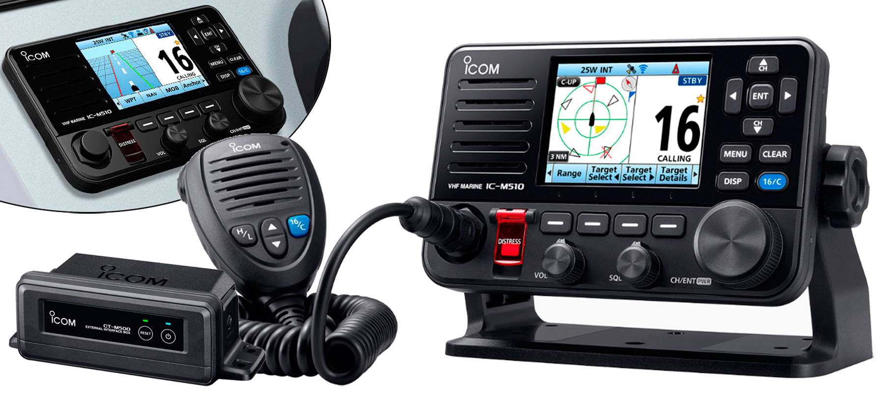 Icom IC-M510E VHF med CT-M500 (nmea2000)