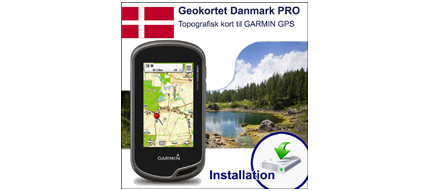 Geokortet Danmark PRO til Garmin GPS installation