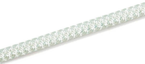 Flagline / Polyester line - 5 mm. hvid