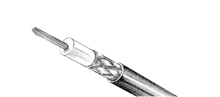 VHF kabel RG58C/U 6mm Low Loss Impedans