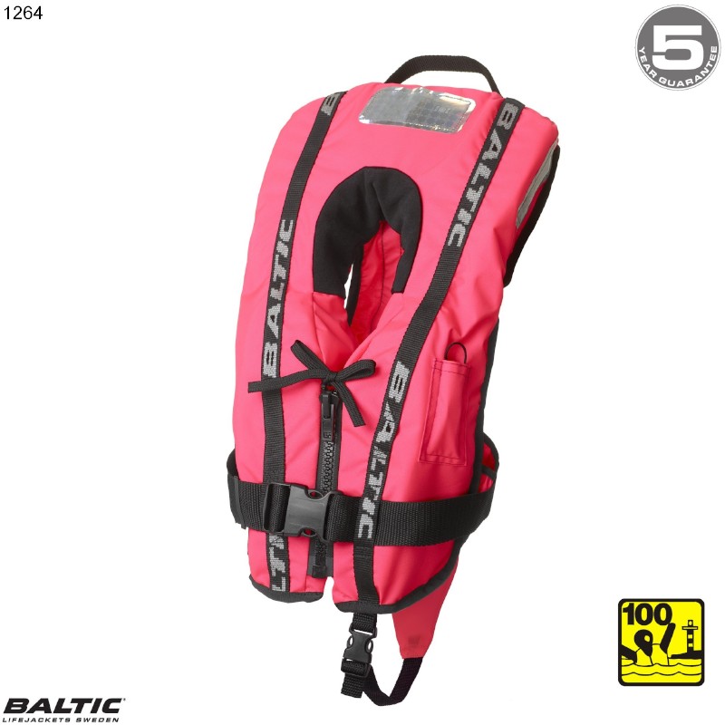 Baltic Bambi Super Soft redningsvest 3-12 kg. rosa