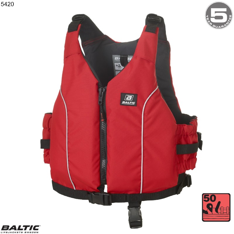 Radial jolle / kajak vest 70+ kg. Rd