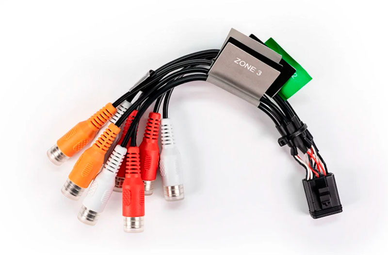 Fusion Stereo Zone 3 og 4 stik (RCA In til AUX 2)
