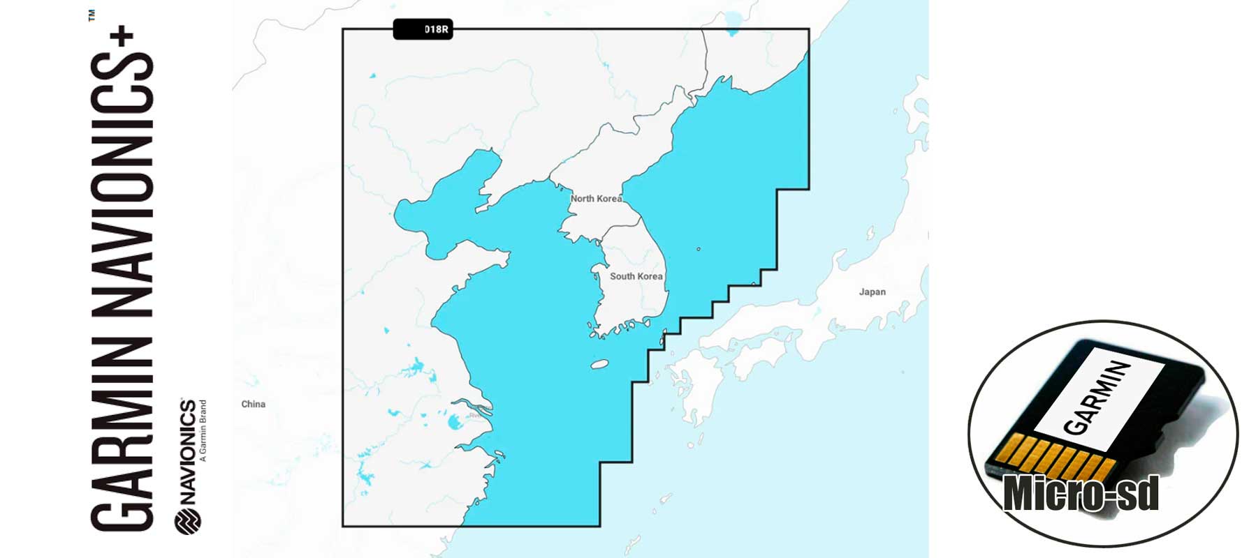 Garmin Navionics+ NSAE018R, Yellow Sea