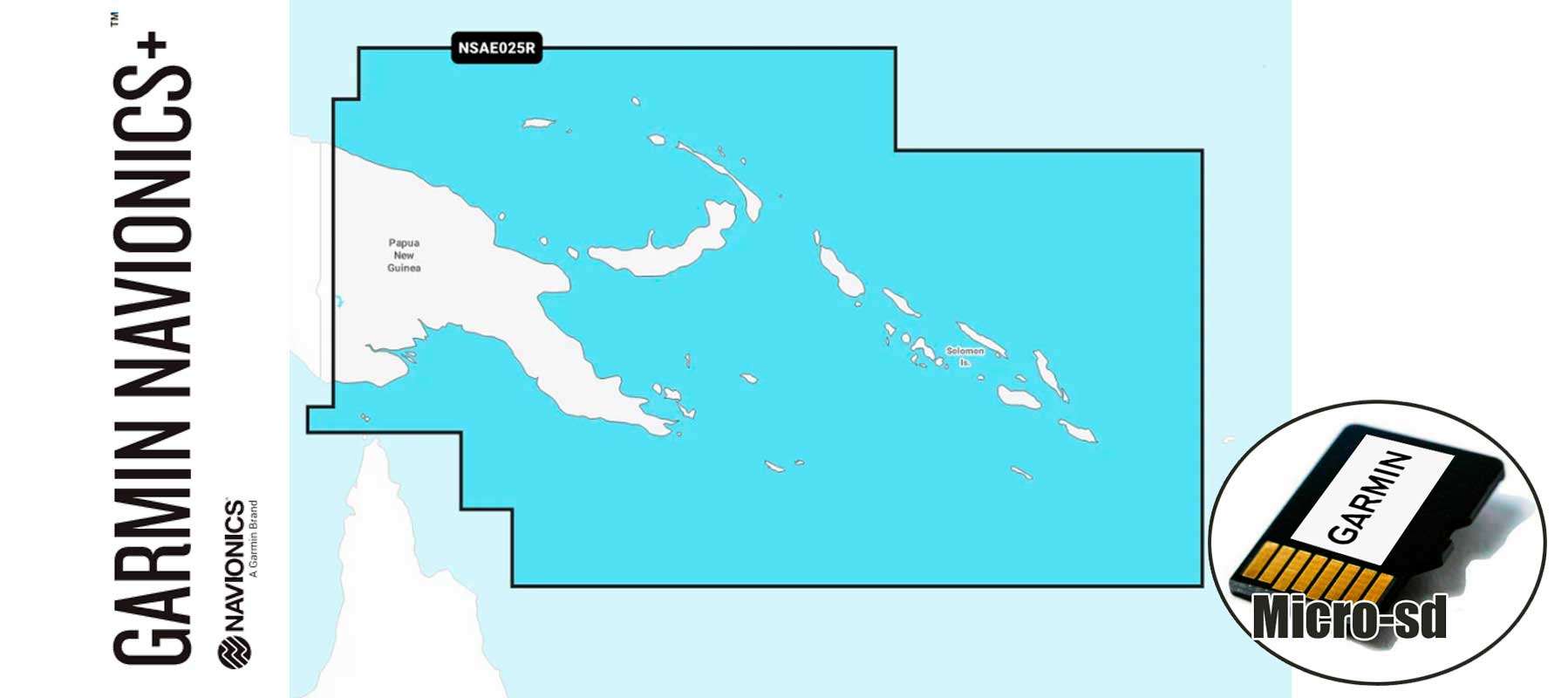 Garmin Navionics+ NSAE025R, Papua New Guinea Sol I
