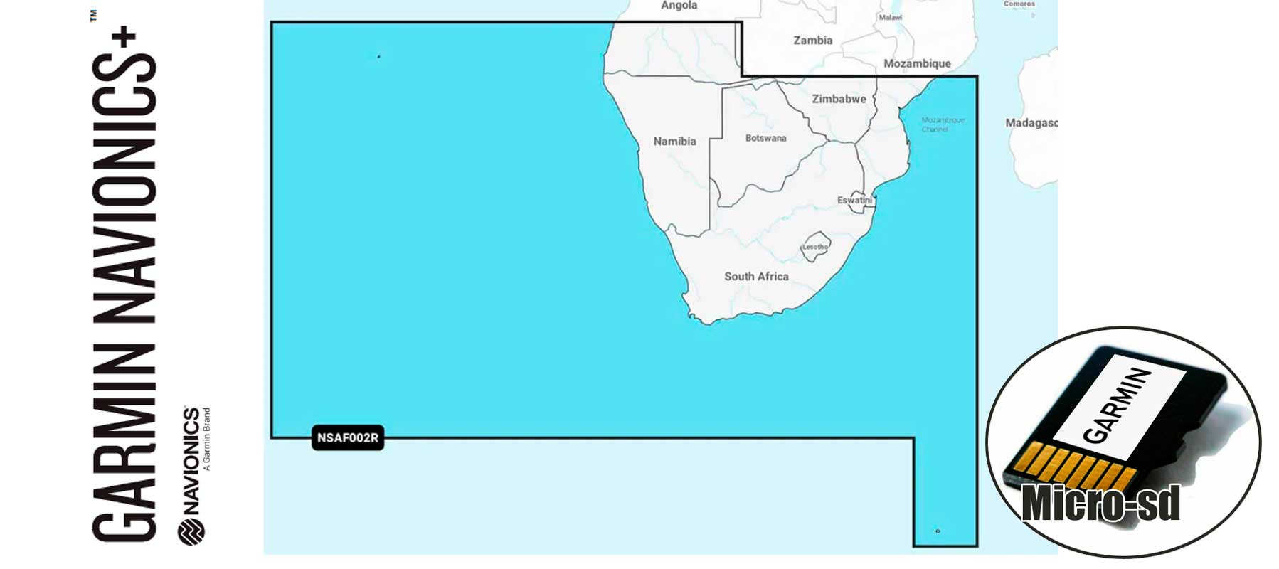 Garmin Navionics+ NSAF002R, Africa, South