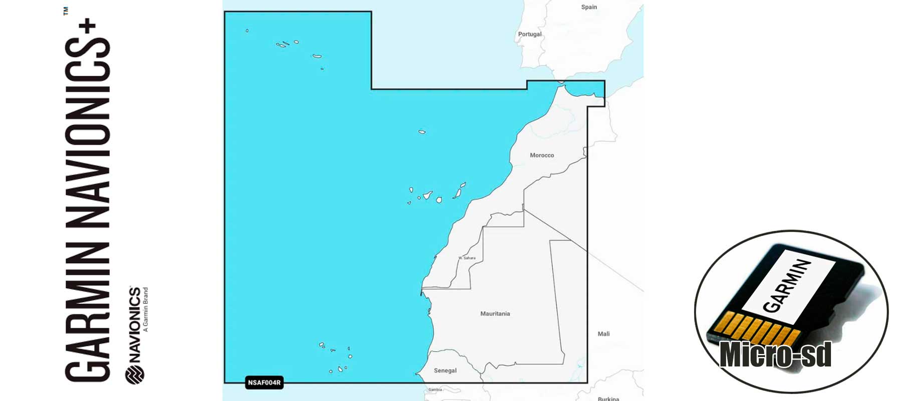 Garmin Navionics+ NSAF004R, Africa, Northwest