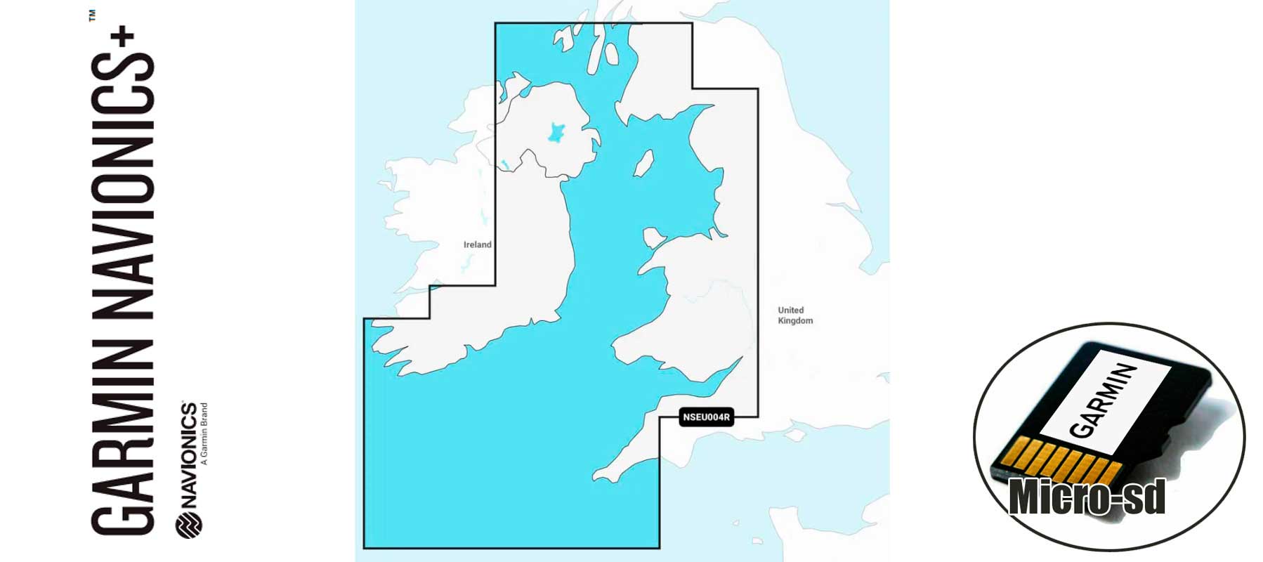 Garmin Navionics+ NSEU004R, Irish Sea
