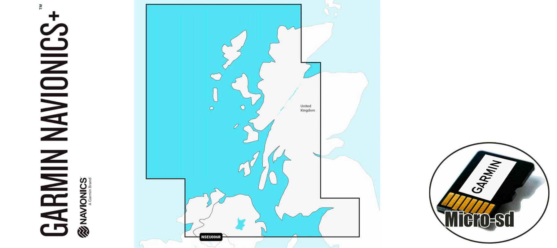 Garmin Navionics+ NSEU006R, Scotland, West Coast