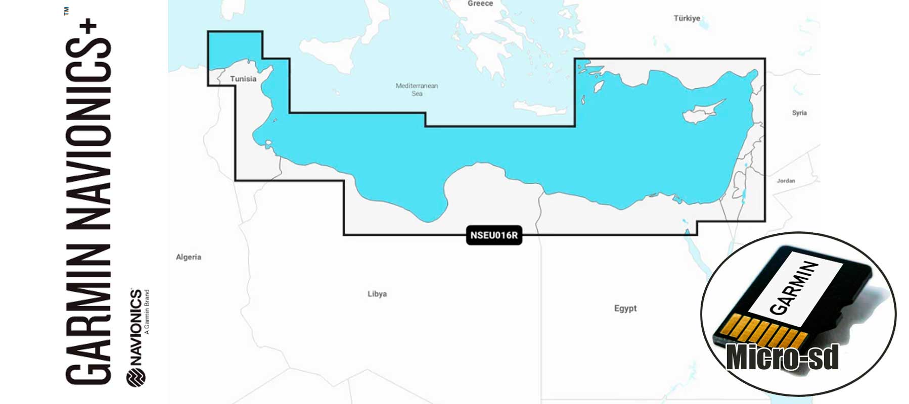 Garmin Navionics+ NSEU016R, Mediterranean Sea, SE
