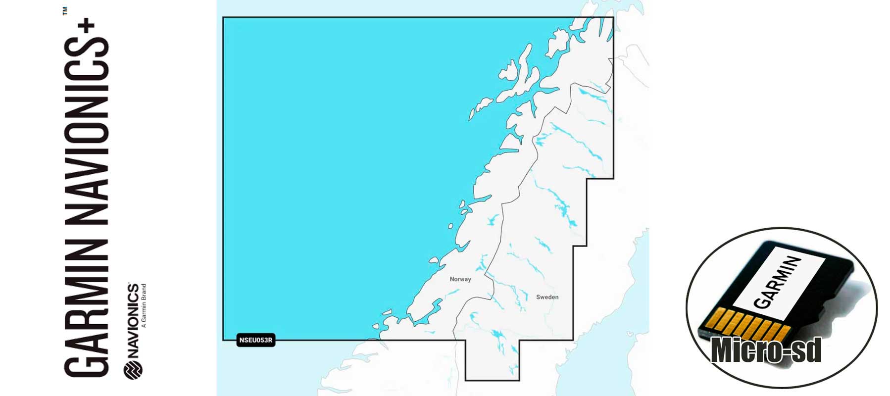 Garmin Navionics+ NSEU053R, Norway,Trondh.to Tromo