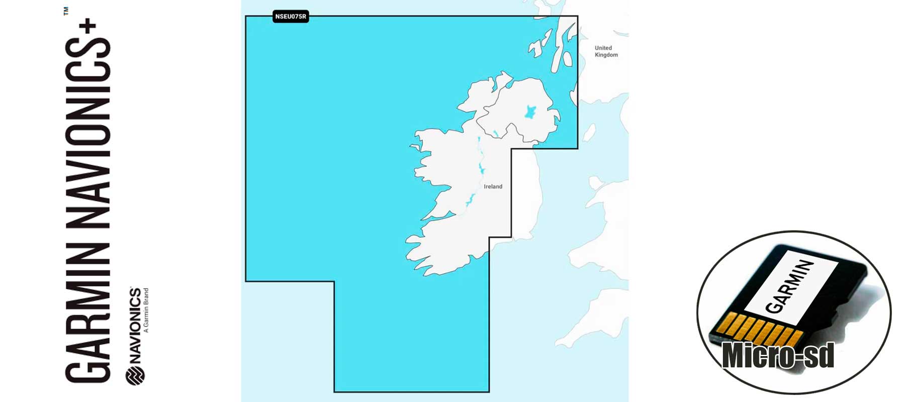 Garmin Navionics+ NSEU075R, Ireland, West Coast