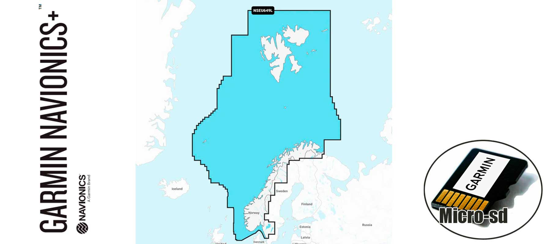 Garmin Navionics+ NSEU649L, Norway