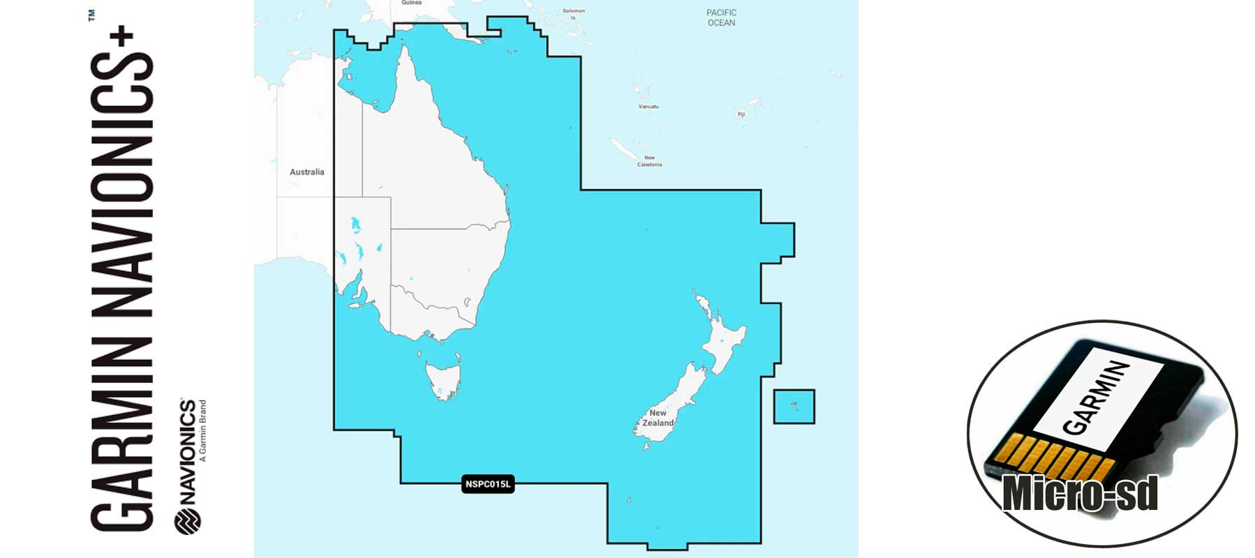 Garmin Navionics+ NSPC015L, Australia New Zeala.