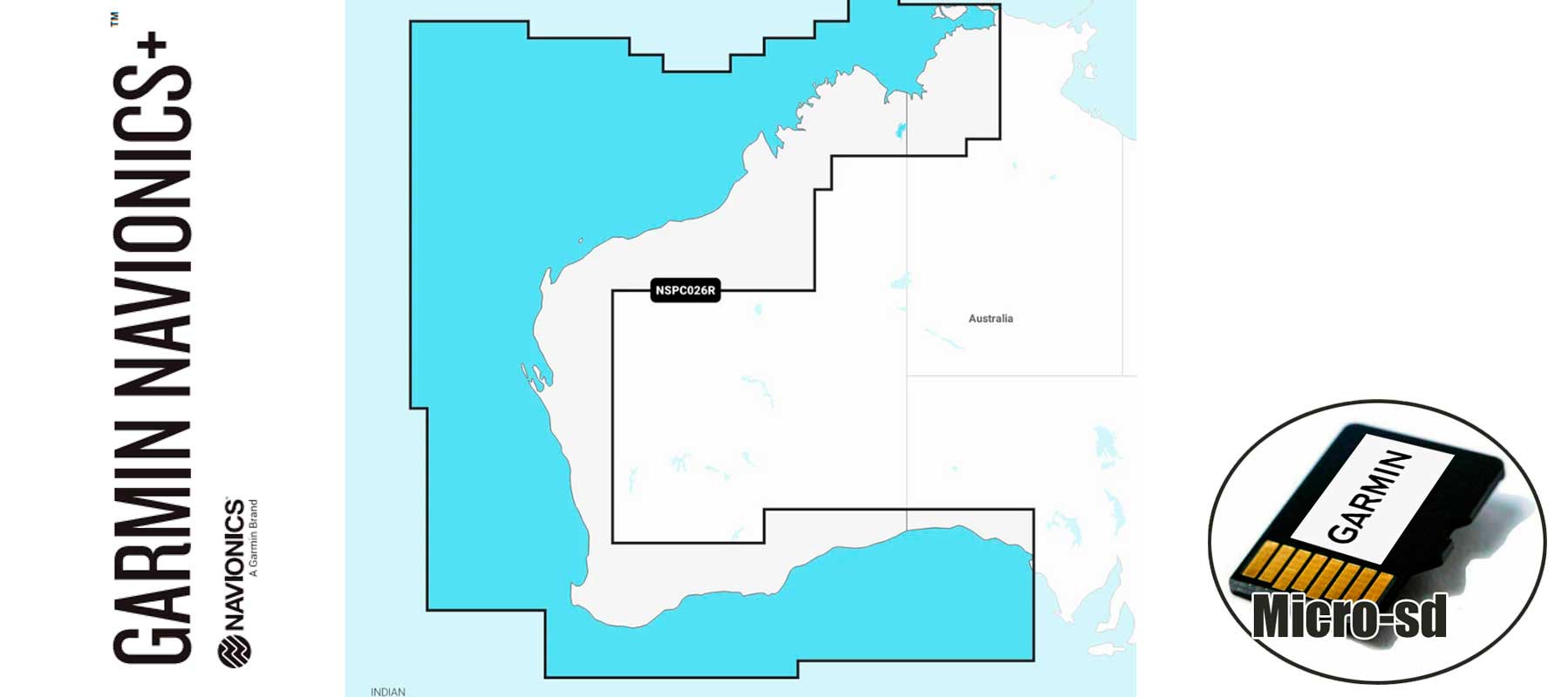 Garmin Navionics+ NSPC026R, Australia, West