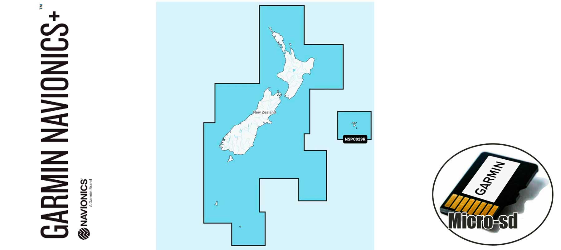 Garmin Navionics+ NSPC029R, New Zealand