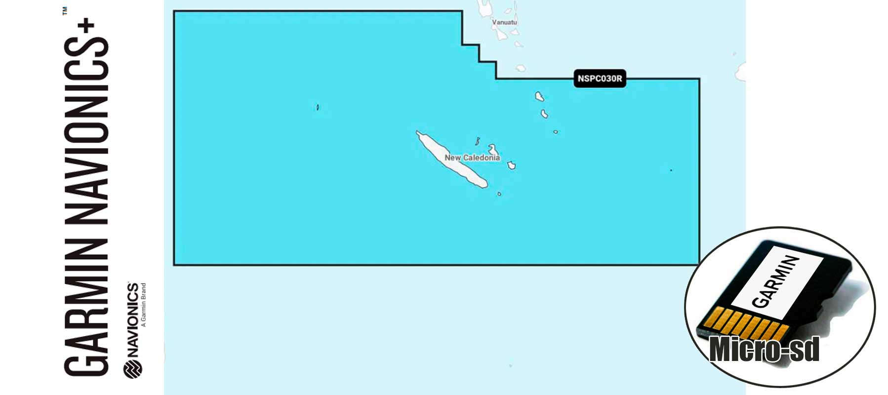 Garmin Navionics+ NSPC030R, New Caledonia