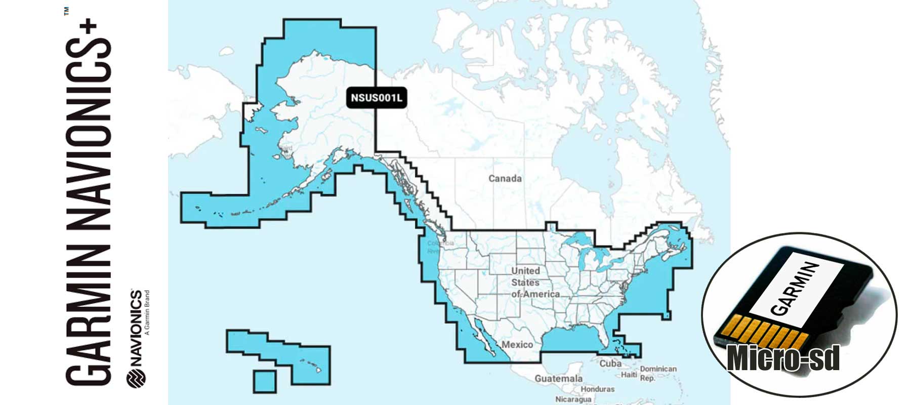 Garmin Navionics+ NSUS001L, U.S. & Coastal Canada