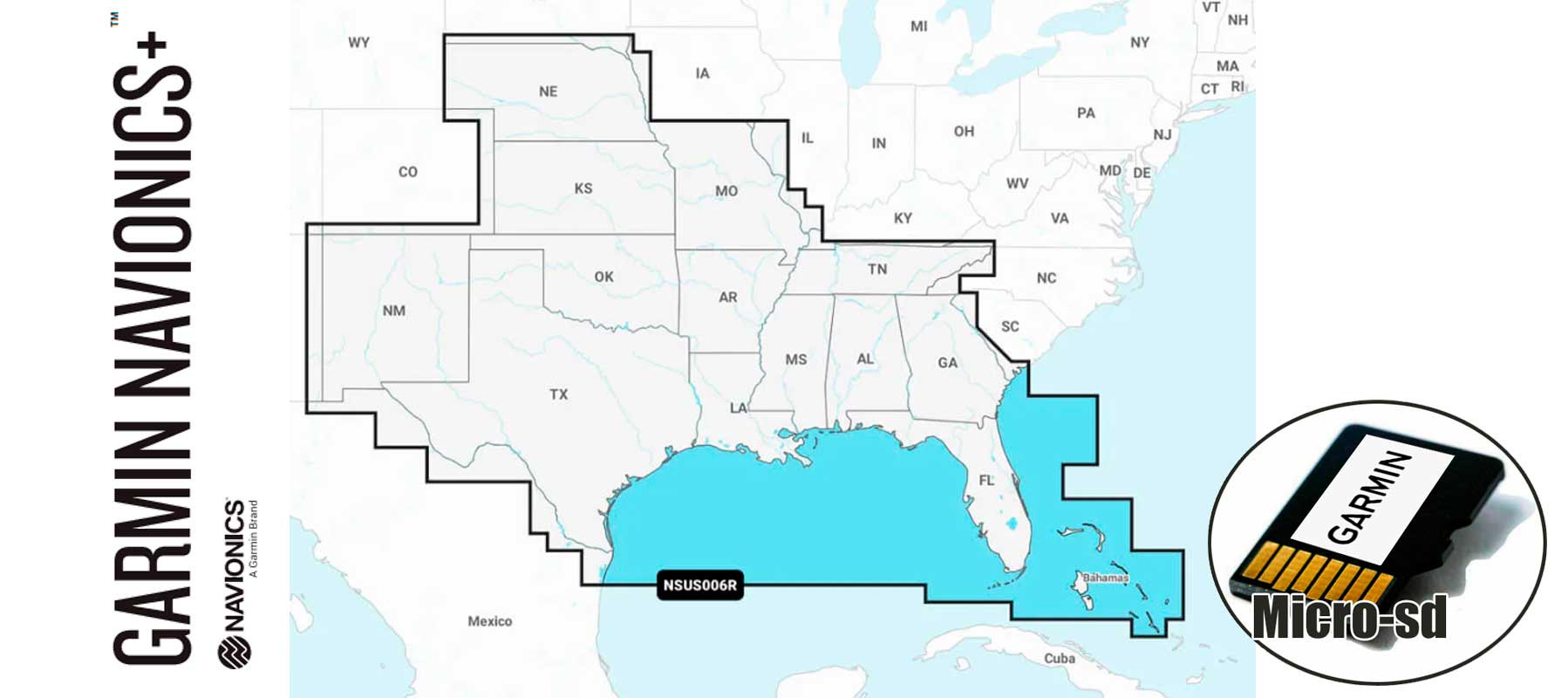 Garmin Navionics+ NSUS006R, U.S. South