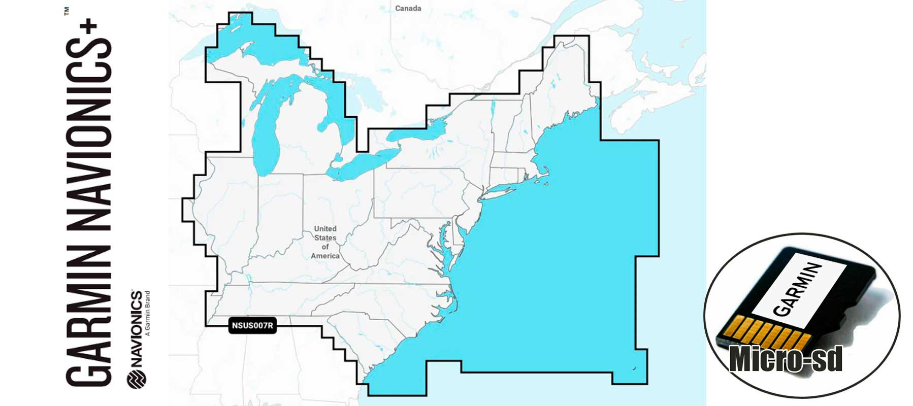Garmin Navionics+ NSUS007R, U.S. East