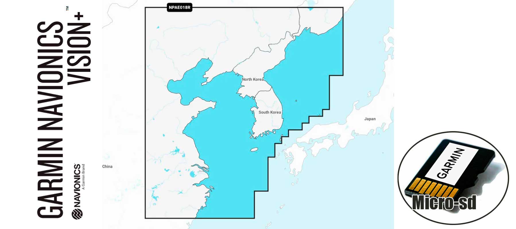 Garmin Navionics Vision+ NVAE018R, Yellow Sea