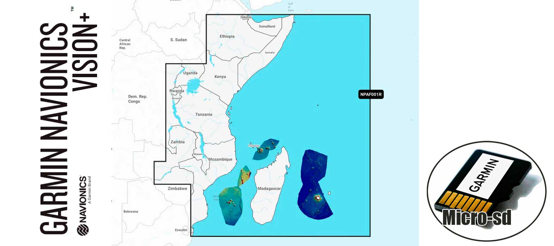 Garmin Navionics Vision+ NVAF001R, Africa, East
