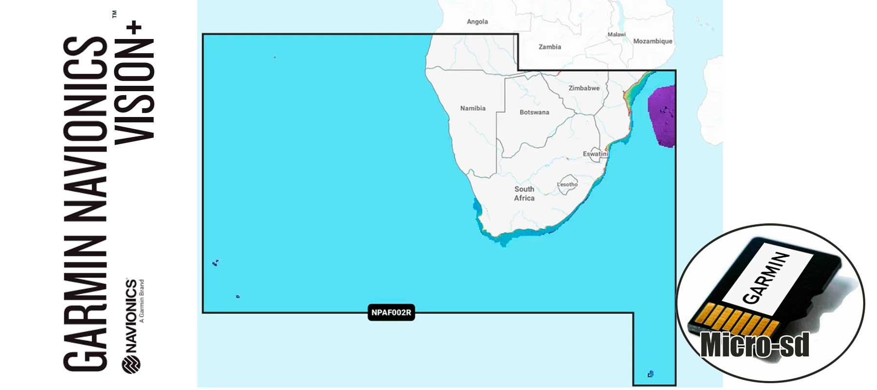 Garmin Navionics Vision+ NVAF002R, Africa, South