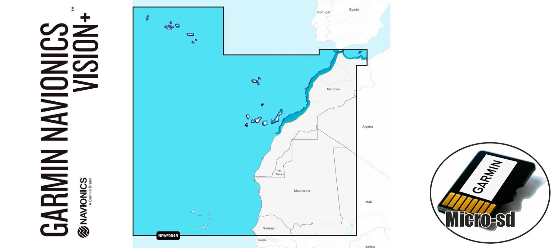 Garmin Navionics Vision+ NVAF004R,Africa,Northwest