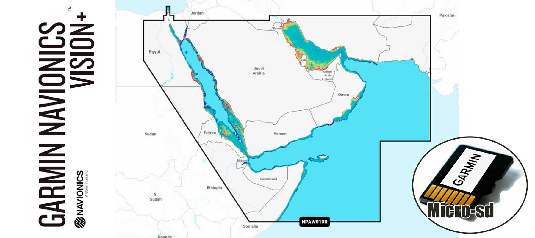 Garmin Navionics Vision+ NVAW010R, Gulf & Red sea