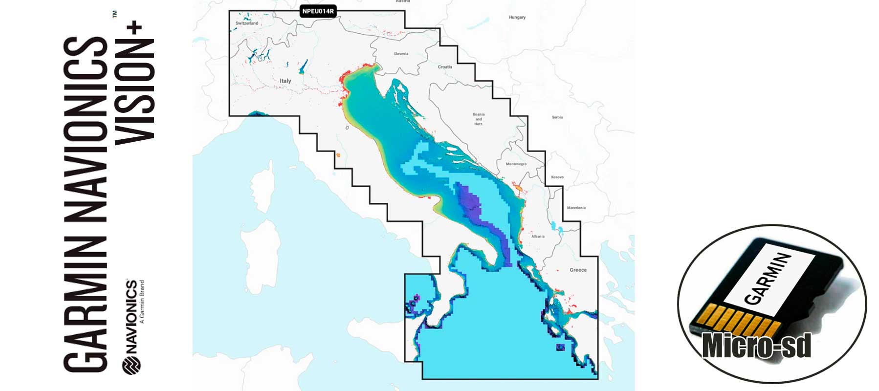 Garmin Navionics Vision+ NVEU014R, Italy, Adriatic