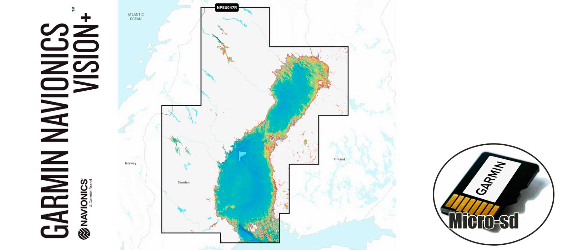Garmin Navionics Vision+ NVEU047R, Gulf of Bothnia
