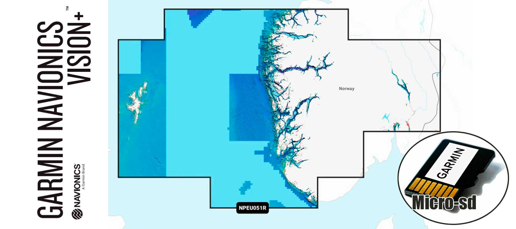 Garmin Navionics Vision+ NVEU051R, Norway, Lista