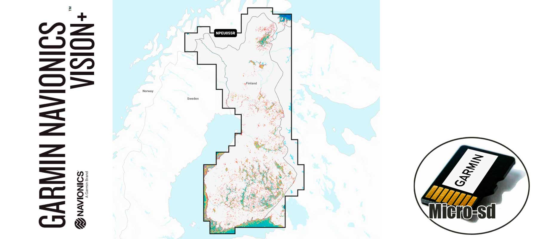 Garmin Navionics Vision+ NVEU055R, Finland,LakesR 