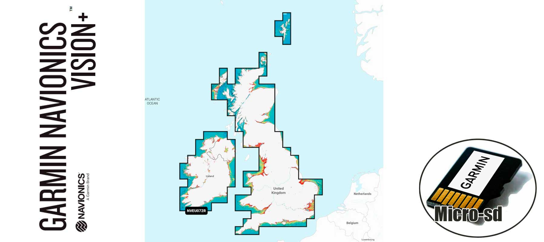 Garmin Navionics Vision+ NVEU072R, UK Ire. L&R 