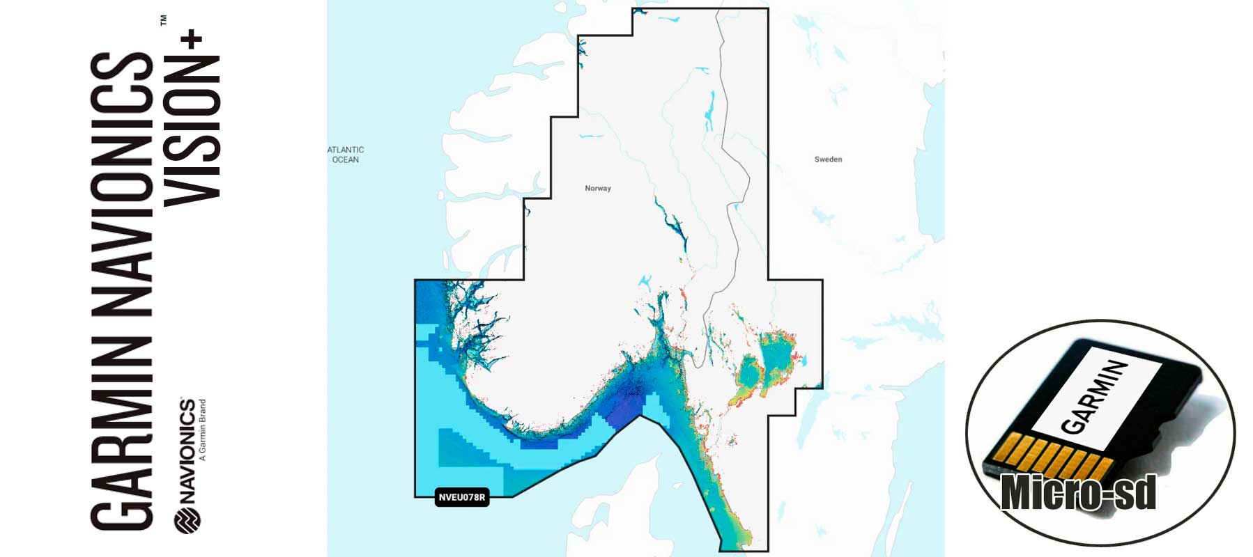 Garmin Navionics Vision+ NVEU078R, Oslo, Skagerrak