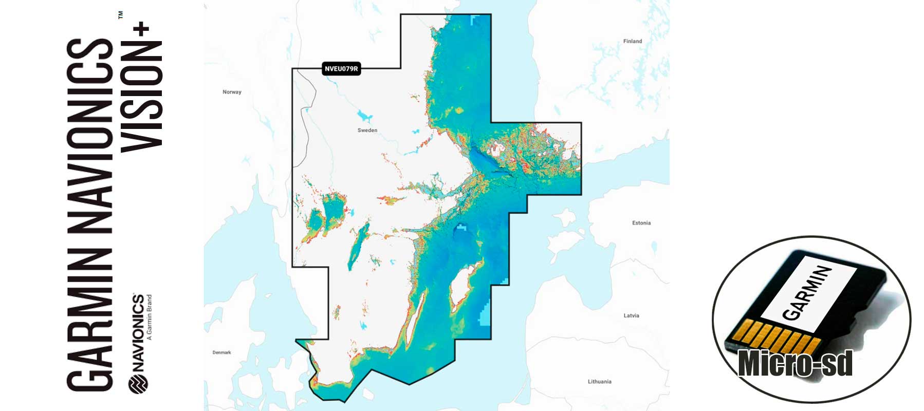 Garmin Navionics Vision+ NVEU079R, Sweden, Southea