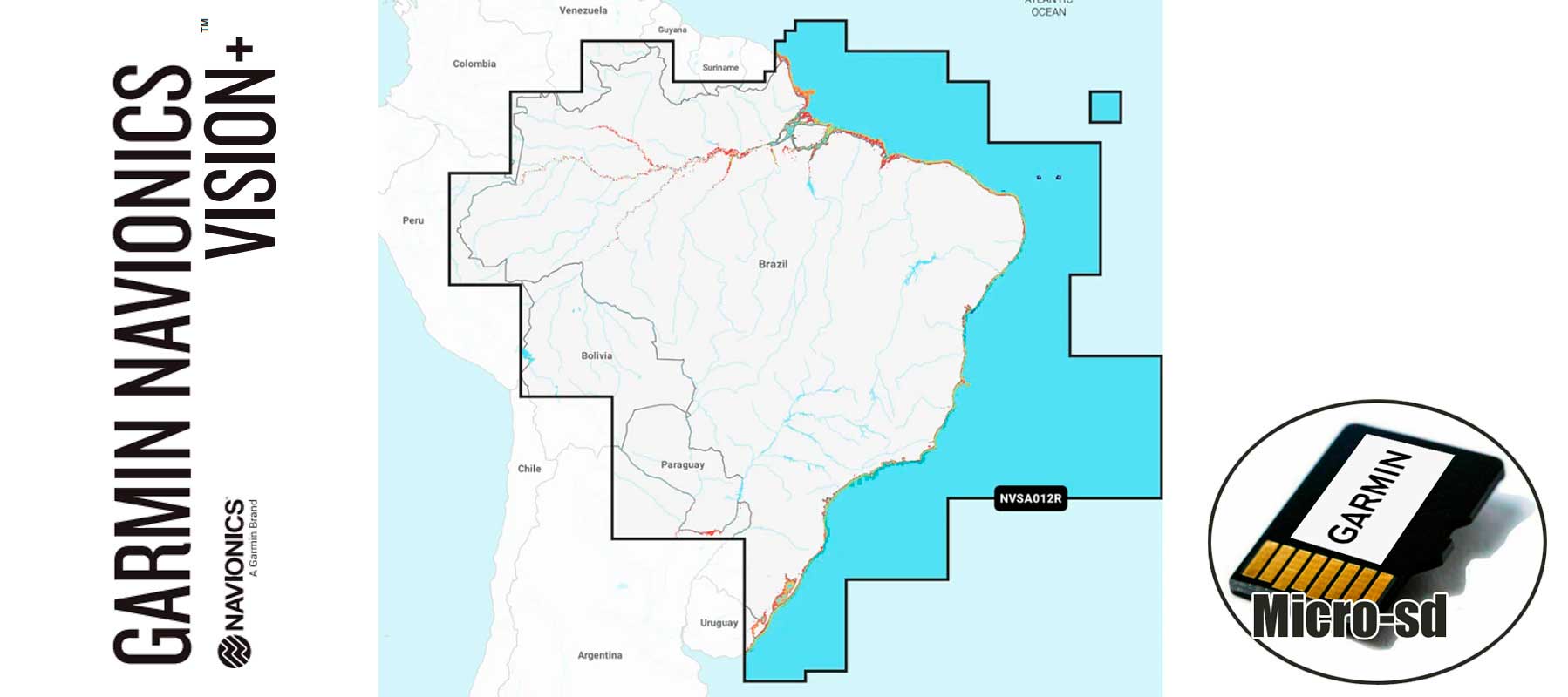 Garmin Navionics Vision+ NVSA012R, Brazil