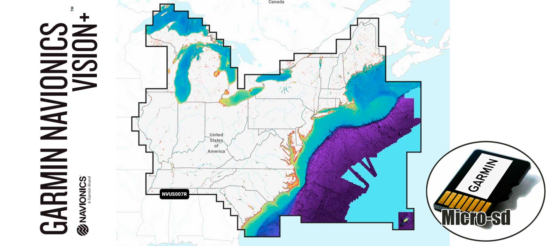 Garmin Navionics Vision+ NVUS007R, U.S. East