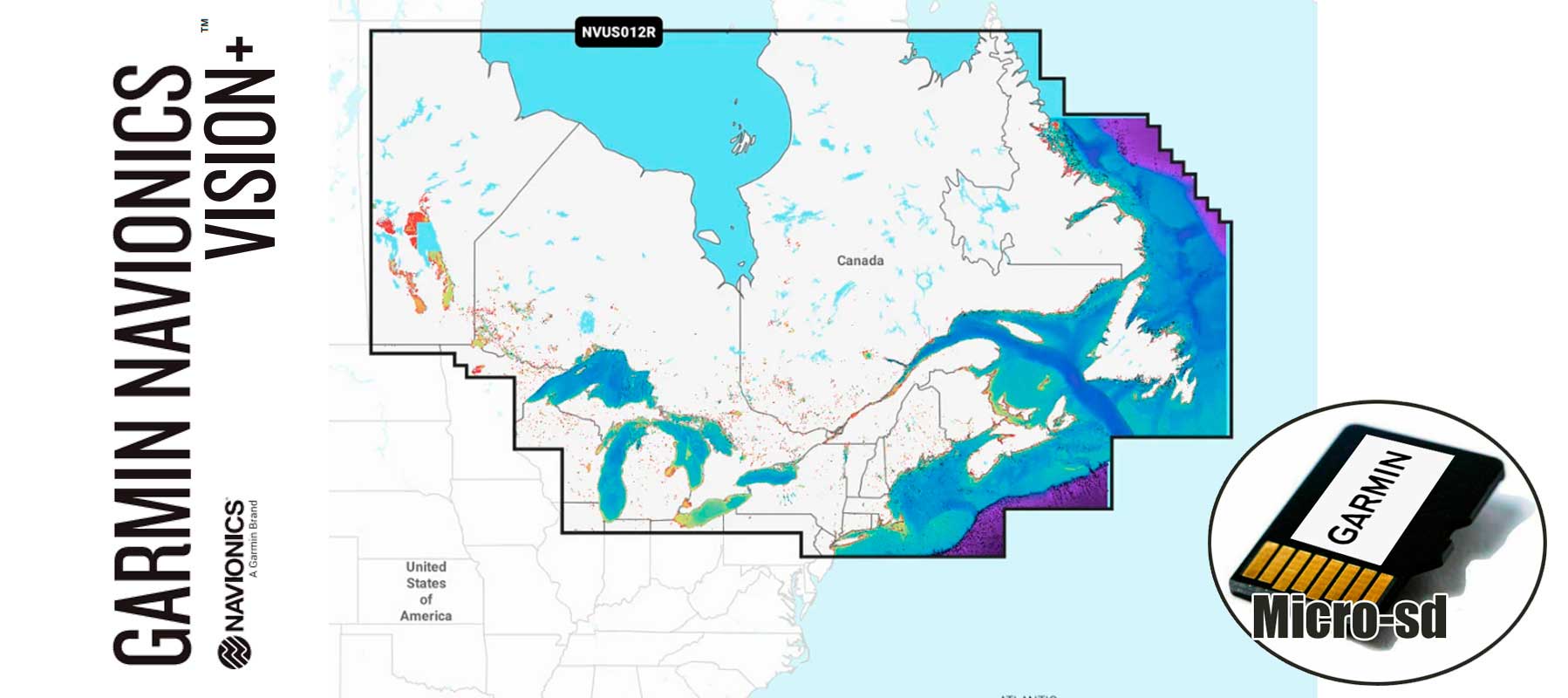 Garmin Navionics Vision+ NVUS012R, Canada, East L.