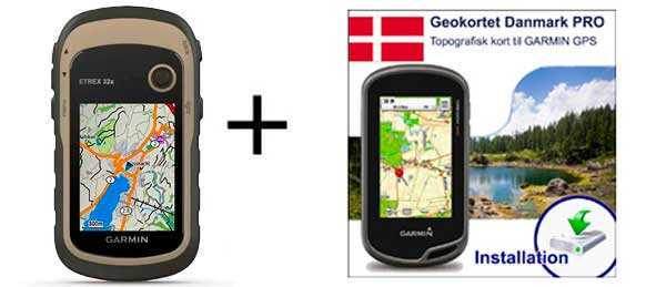 Garmin eTrex 32x inkl. topografisk kortpakke