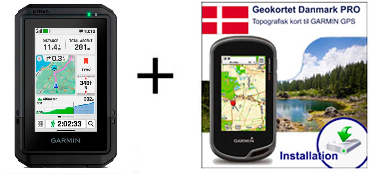 Garmin eTrex Touch inkl. topografisk kortpakke