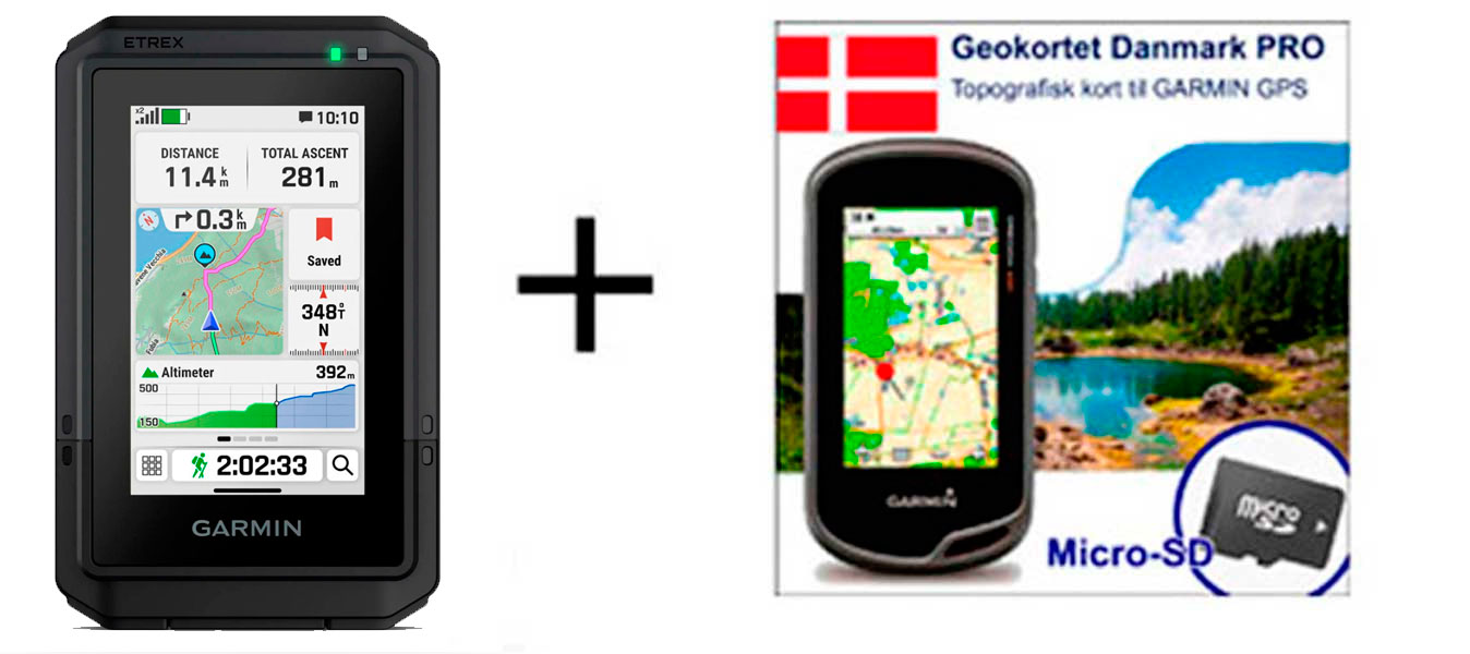 Garmin eTrex Touch inkl. topografisk kortpakke