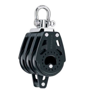 HK2641 Harken Carbo Blok 40 mm tripel, svirvel, hu