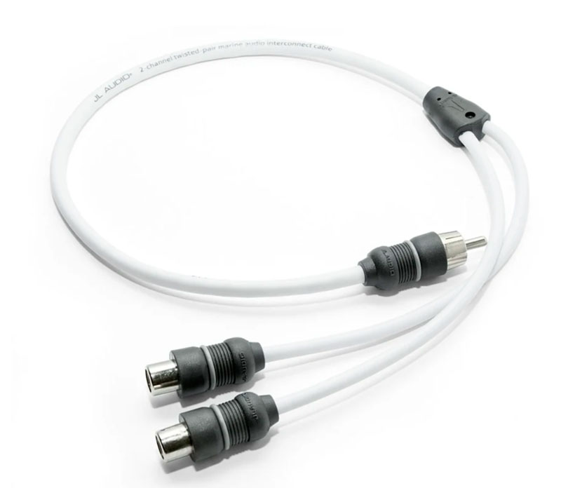 JL Audio Marine Y-adapter, 1 hanstik, 2 hunstik