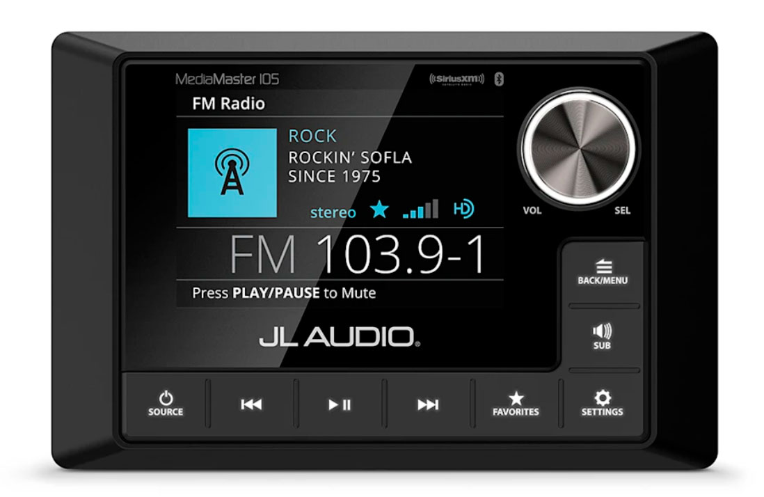 JL Audio MediaMaster 105 stereo med LCD-sk�rm